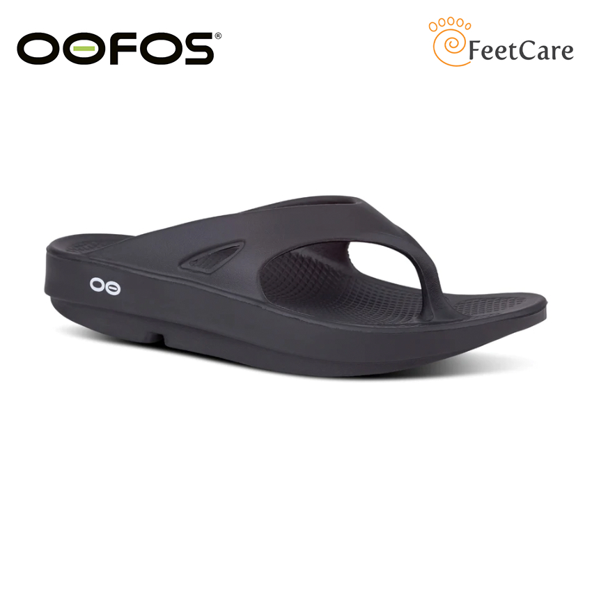 Oofos Ooriginal Recovery Sandal Black Unisex Plantar Fasciitis