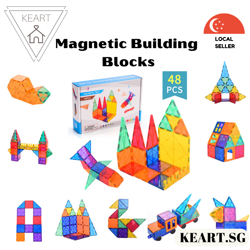 Magnetic Building Blocks | Strong Magnetic Ball Run | Ball Run With Lights Educational Toys | Magnetic Tiles |