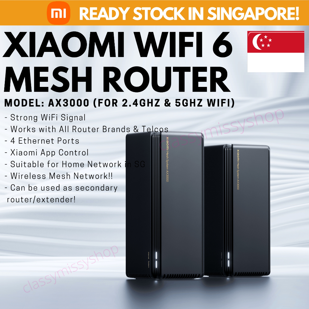 Tenda AX1500/AX3000 Wifi 6 Mesh WIFI Gigabit Router 2.4G 5GHz Dual