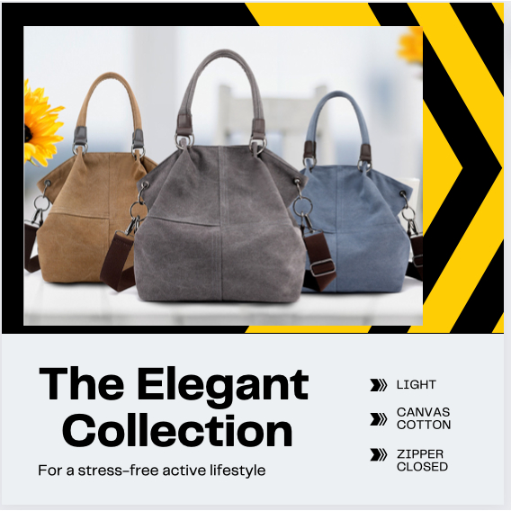 Ladies Canvas Tote Bag Simple Retro Shoulder Canvas Bag Large Capacity