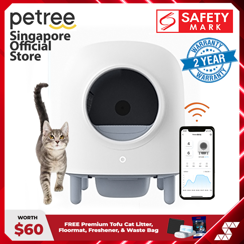 PETREE Automatic Cat Litter Box Gen 2[2 Years WarrantyEnglish SG