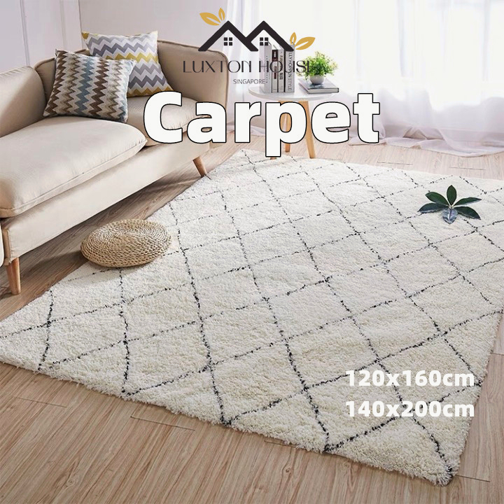 {SG} Ultra Soft Carpet for Living Room 1.2*1.6M 1.4*2M AntiSlip Floor