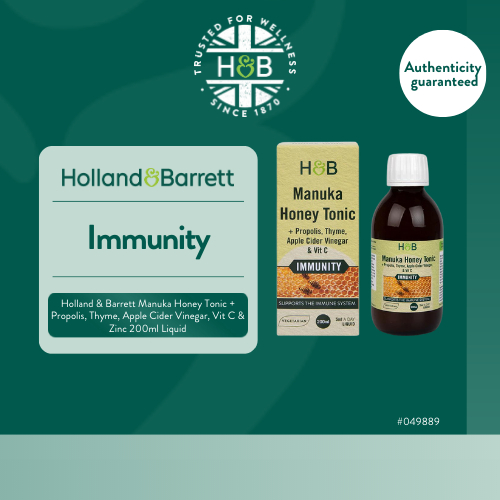 Holland & Barrett Manuka Honey Tonic + Propolis, Thyme, Apple Cider