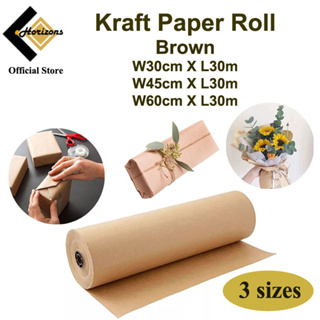Natural White Kraft Paper Roll for Wedding Birthday Party Handmade Gift  Wrapping Parcel Packing Art Craft