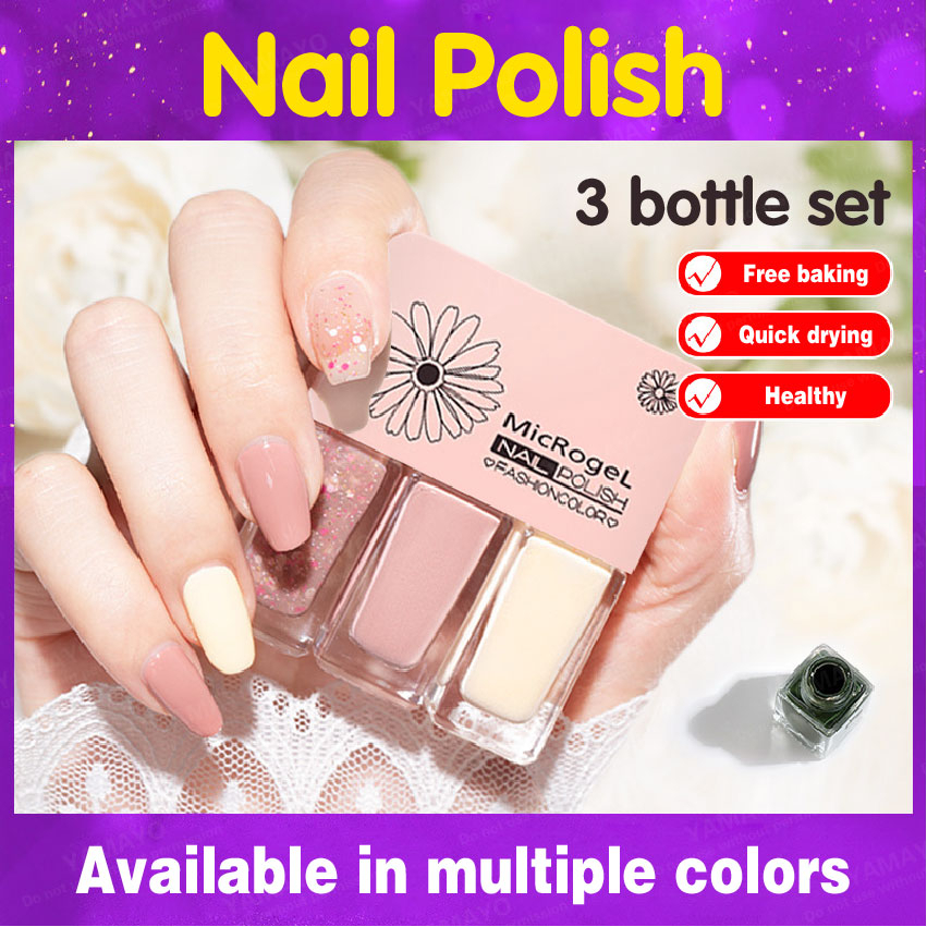 Colour Water Base Nail Polish || Triple Pack Peel Off Quick Drying ...