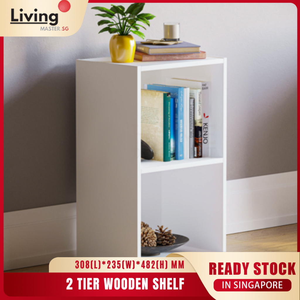 (READY STOCK) 2 Tier Wooden Multipurpose Rack, Book Rack, Small Rack ...