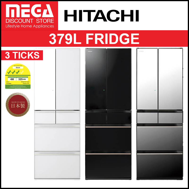 HITACHI RHV490RS 379L MULTIDOOR FRIDGE (MADE IN JAPAN) (NO FREE GIFT) Shopee Singapore