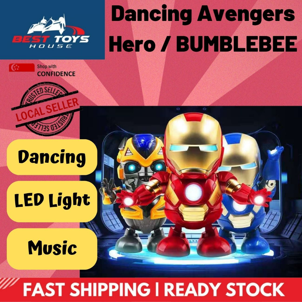 BTH SG Ready Stock Dancing Avengers Hero BUMBLEBEE Music
