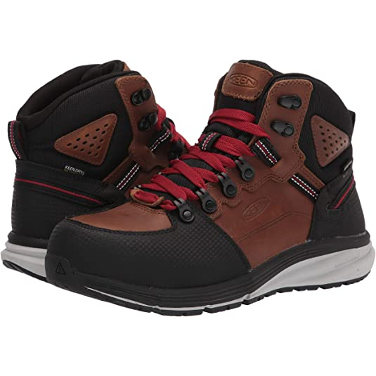 KEEN 1025618EE Men's Red Hook Waterproof HIKING WORK BOOT (Soft Toe
