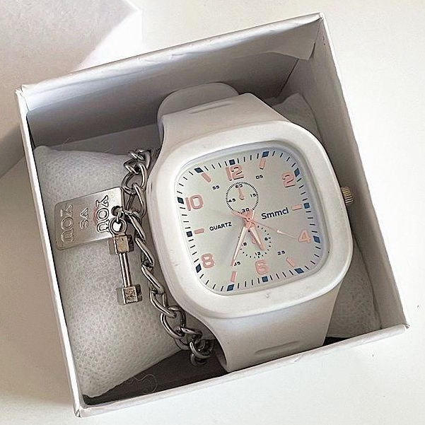 Women's Square Watch Simple and High Beauty Unicorn Quartz Watch