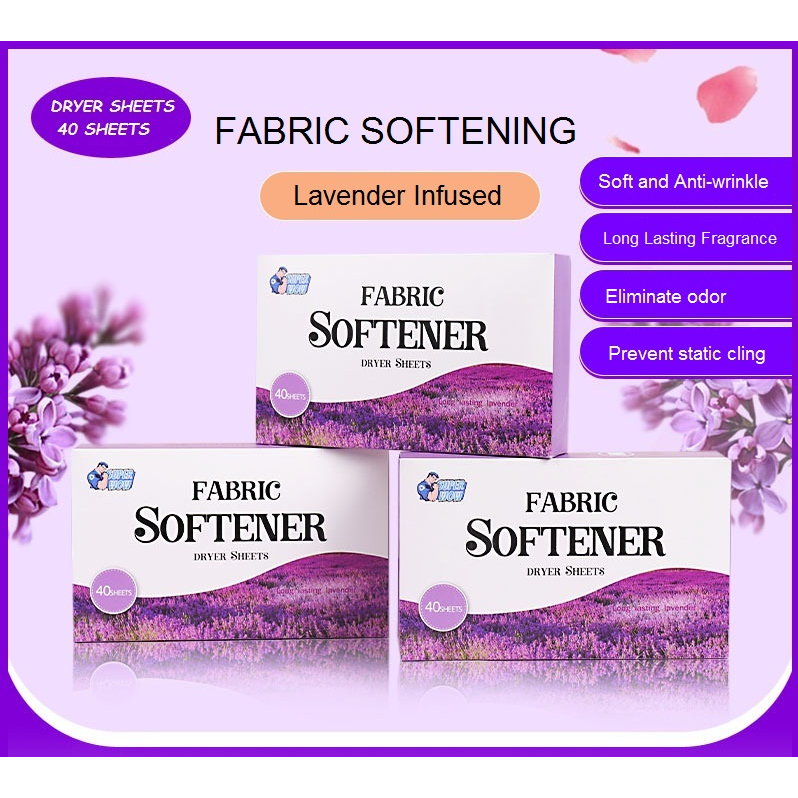 [SG Stock] Laundry Softener Dryer Sheets 40pc/box Fabric Conditioner