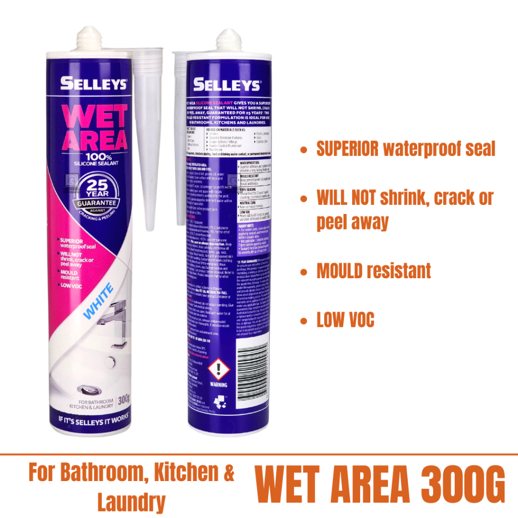 SELLEYS Silicone Sealant [Wet Area Multipurpose General Purpose