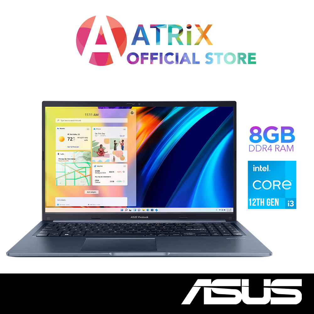 【Express Delivery】ASUS Vivobook 15 X1502ZA-EJ281W | 15.6 FHD | i3-1220P | 8GB RAM | 512GB SSD | Win11 | 1Y