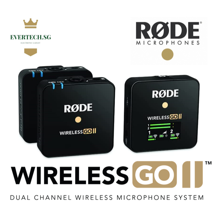 Rode Wireless GO II Dual/Single Channel Wireless Microphone System ...