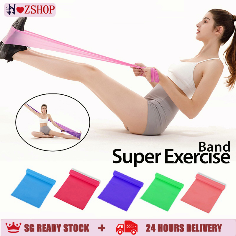 [SG seller] Yoga Resistance Bands Long Yoga Stretching Elastic Fitness