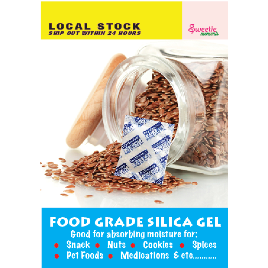 [🇸🇬 STOCK] 2g / 5g Silica Gel Desiccant Food Grade Moisture Absorber