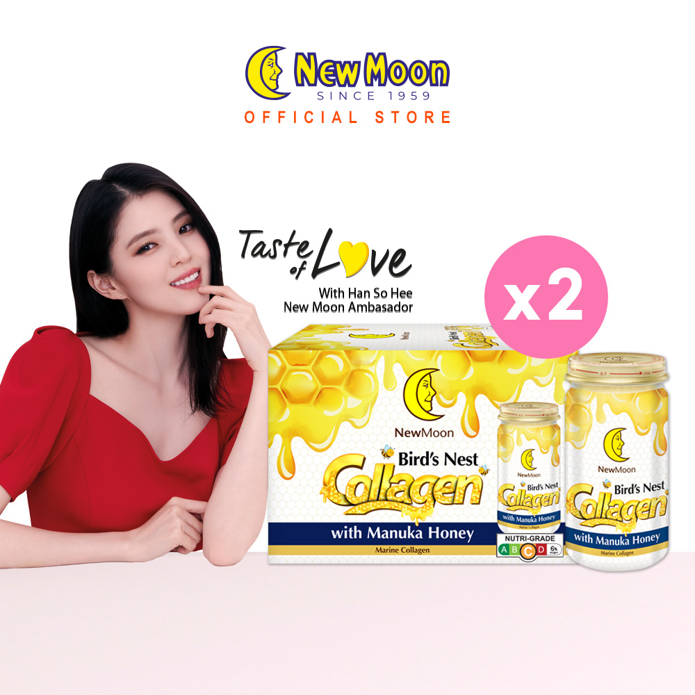 [Bundle of 2] New Moon Bird's Nest Collagen With Manuka Honey 150g x 6 bottles