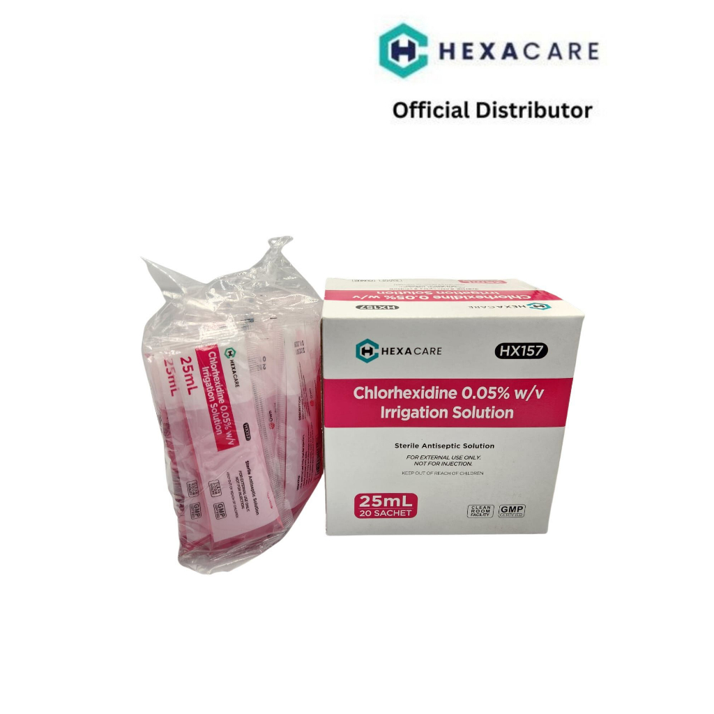 Hexacare Chlorhexidine Gluconate 0.05 w/v Irrigation Solution 25ml