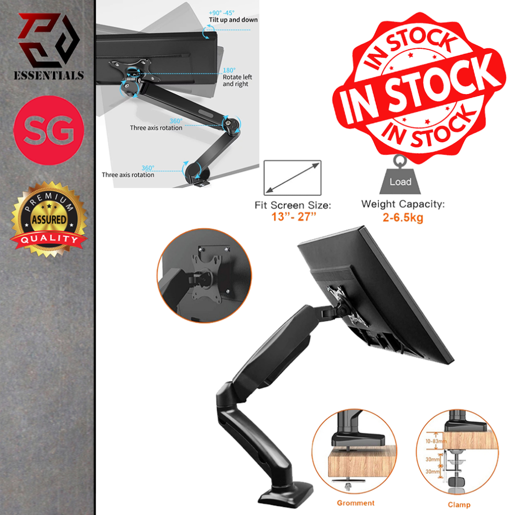 TPP Monitor Arm Computer Display Bracket Stand Single Screen Desktop ...
