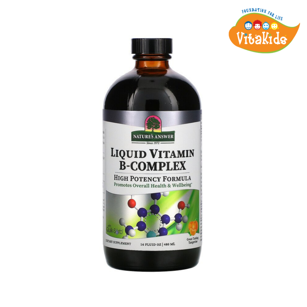 Nature's Answer Platinum Liquid Vitamin B Complex - Natural Tangerine ...