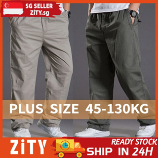 Men's Casual Pants Trousers Cotton Linen Loose Straight Casual