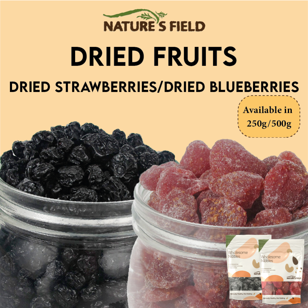 Dried Blueberries/Dried Strawberries (250g/500g) Shopee Singapore