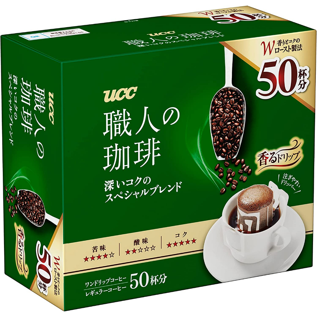 [Direct from japan] UCC Craftsman's Coffee Drip Coffee, Deep Rich Special Blend, 50 cups, 350g