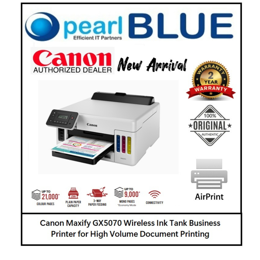 Canon Maxify GX5070 Wireless Ink Tank Business Printer for High Volume