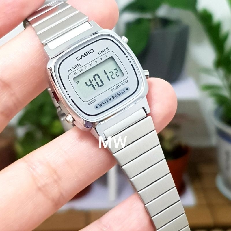 Casio ladies girls retro vintage mini dial la670 la670wa la670wga la670wgad la670wad natural diamond digital watch new Shopee Singapore