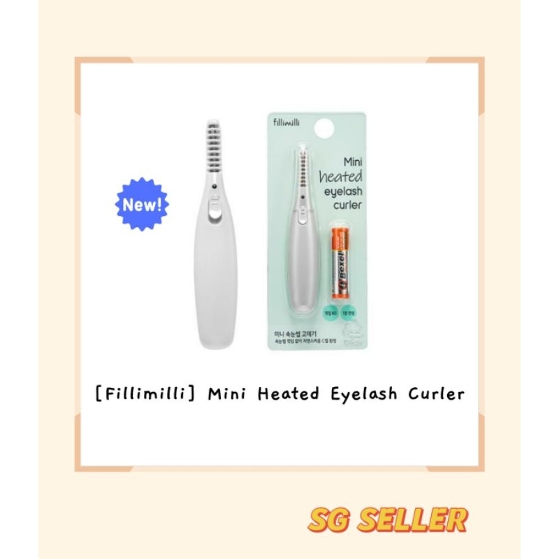 🌹【SG SELLER】Fillimilli Mini Heated Eyelash Curler Olive Young Korea