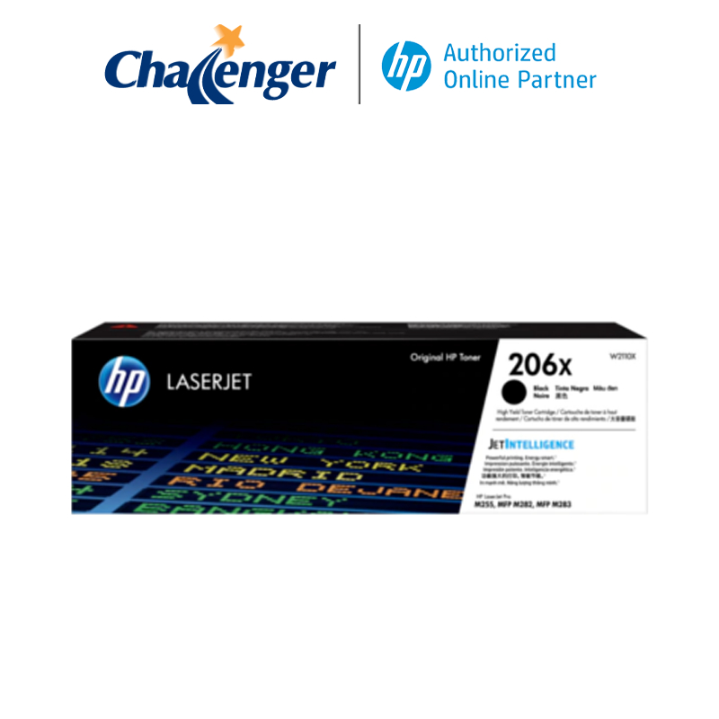 HP 206X Original LaserJet Toner Cartridge (Black/Cyan/Yellow/Magenta ...