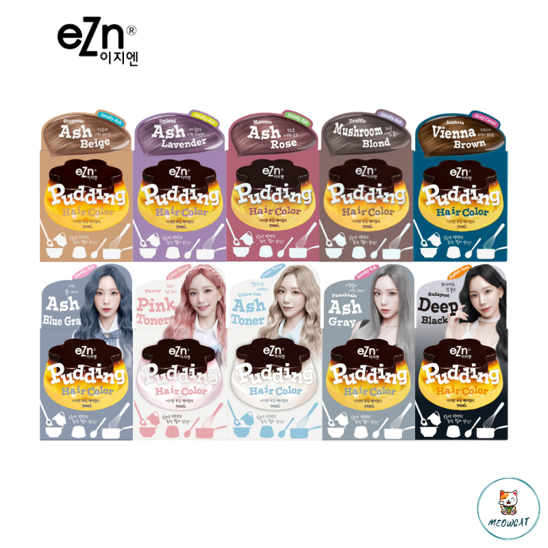 [SG] EZN Oliveyoung Korea Shaking Pudding Hair Color MeowCat Shopee Singapore