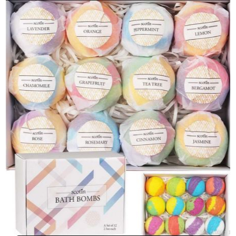 {SG Seller}Essential Oil Organic Bath Fizzer Bath Bombs Gift Set Bath ...