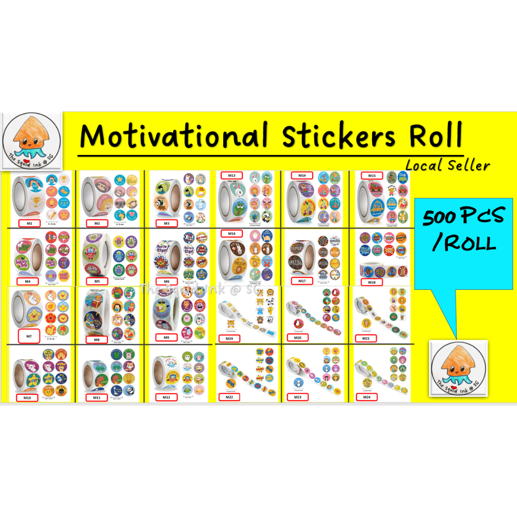 NEW Motivational Stickers Stickers Roll Stickers bundle Thank You