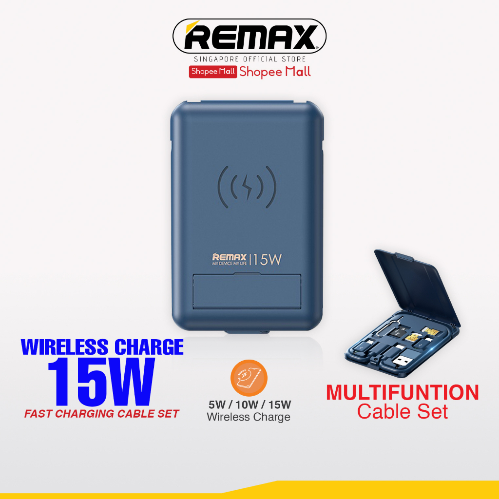 [Remax Energy] RP-W59 60W Fast Charging Cables Type-C Mobile Phone Data Cable USB Charger Set Storage Box