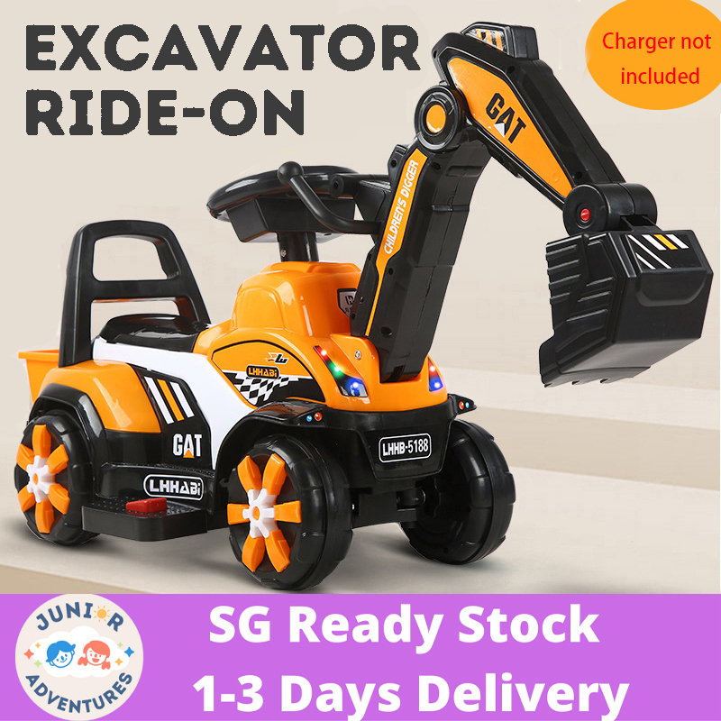 Excavator ride on store toy