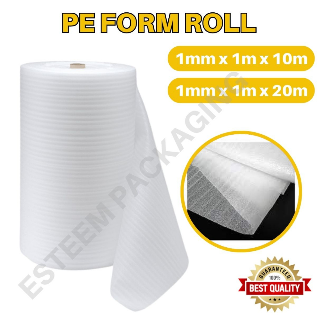 PE Foam / Plain PE Foam / Polyethylene Foam 1mm x 1m x ( 10m / 20m