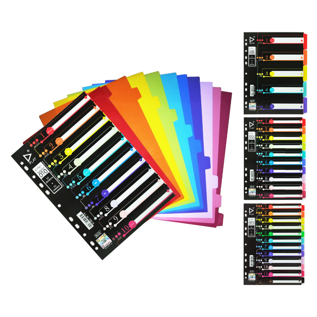KCK PLAY Colourful File / Index Dividers A4 | Shopee Singapore