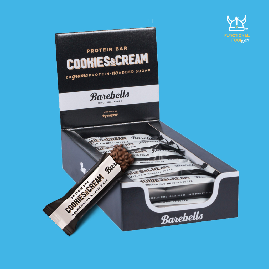 SWEDEN Barebells Protein Bars Cookies & Cream (1 Box 12 bars