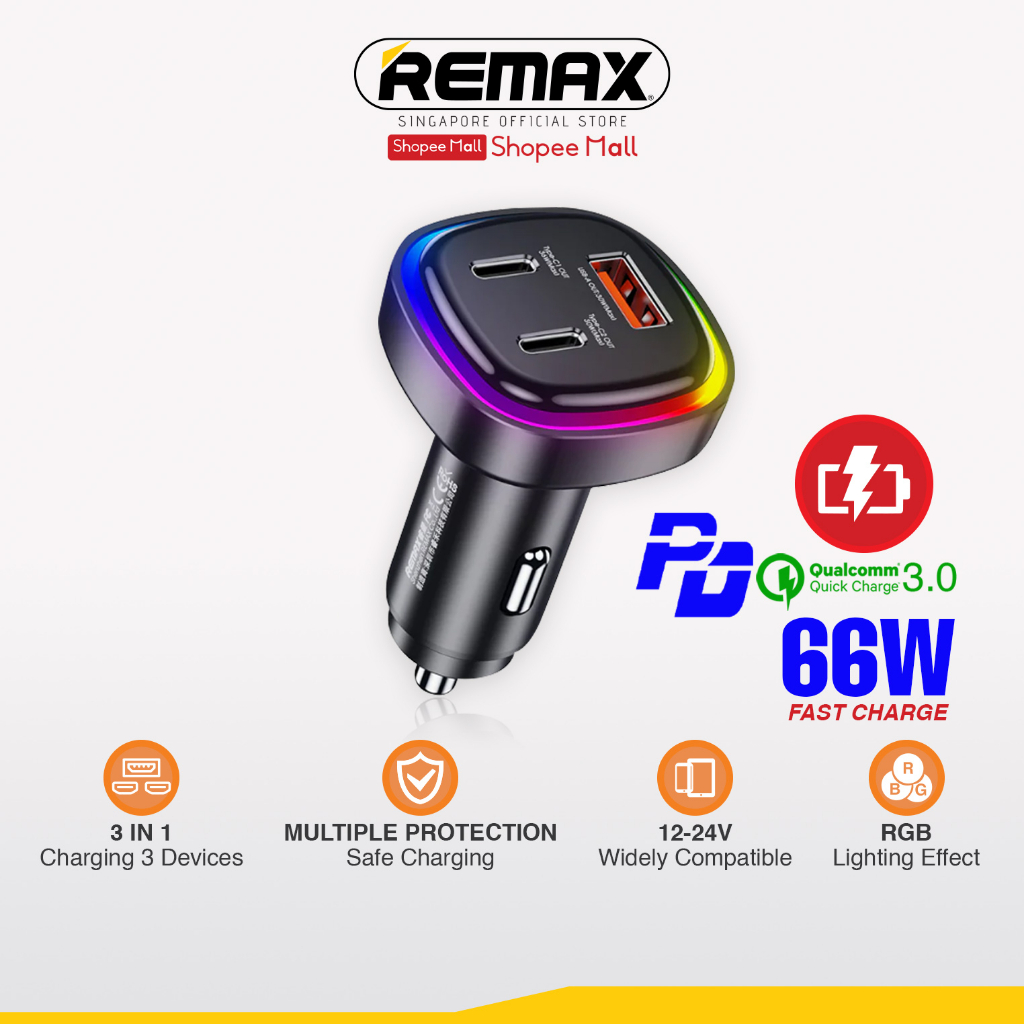 [Remax Energy] RCC330 Earl Series RGB Colorful Lighting 66W PD+QC Fast ...