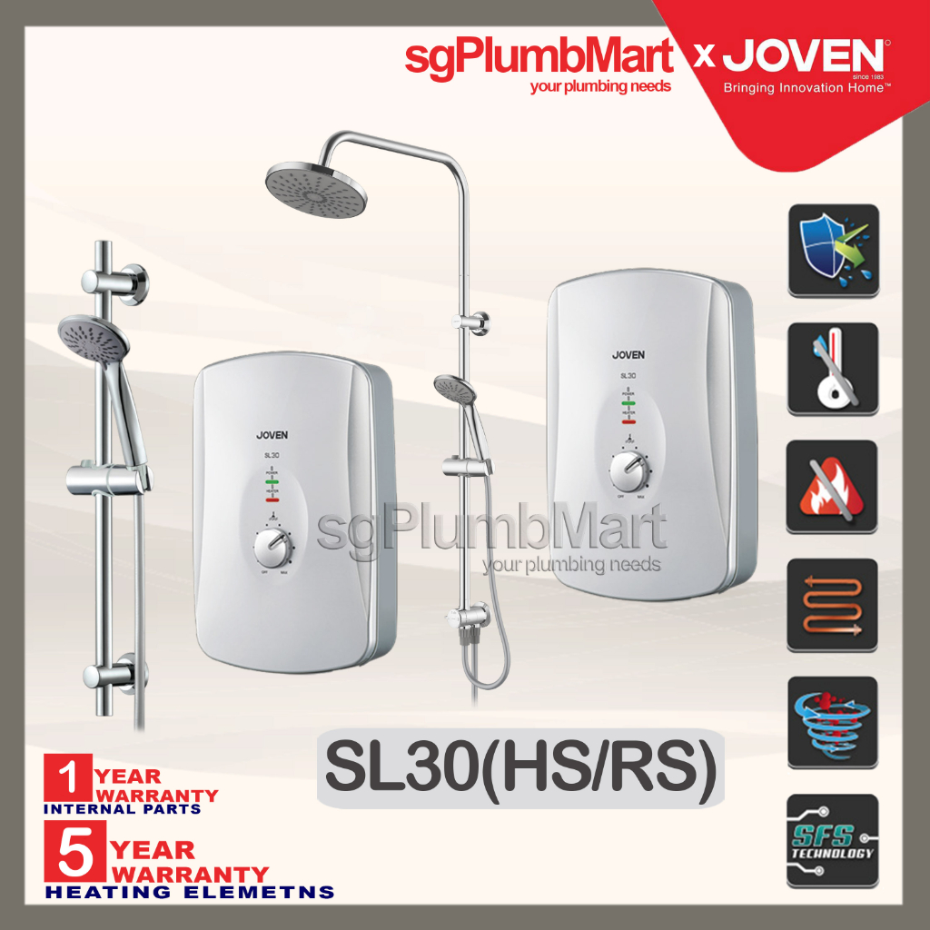 Joven x sgPlumbMart SL30(Silver) Instant Water Heater sgPlumbMart ...