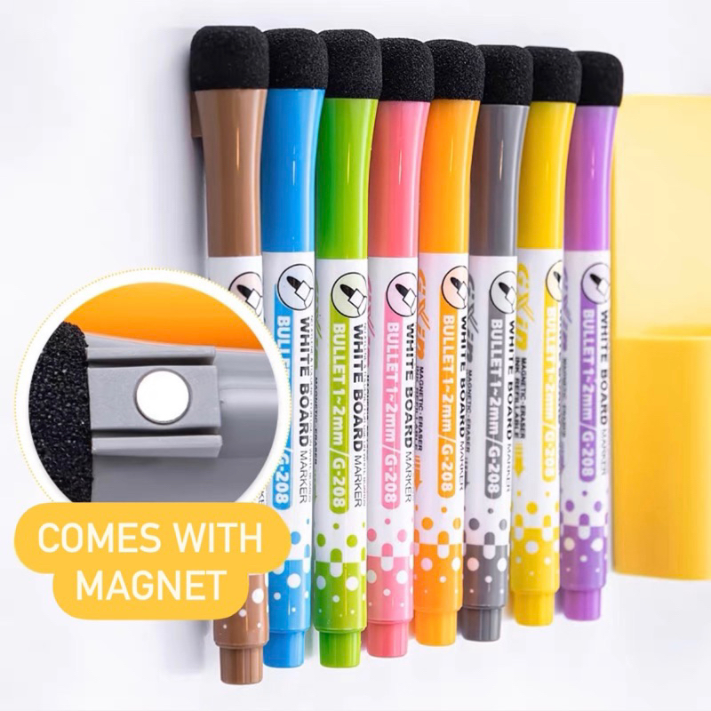 [SG seller] Erasable Whiteboard Marker with Felt Eraser / Dry Erase Marker Pen Kids