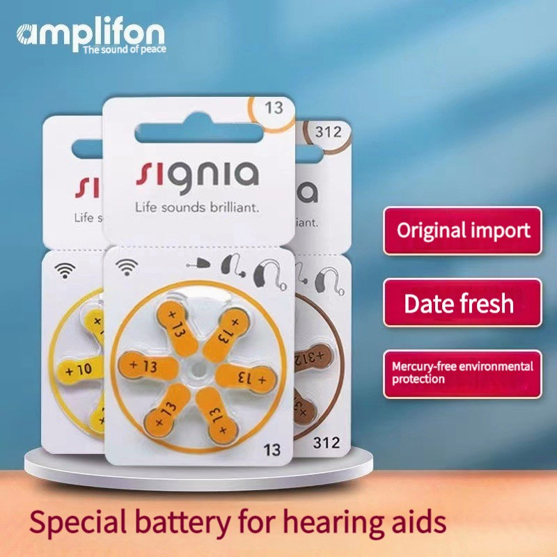 Siemens hearing aid battery zinc air button cell 10 battery 13 battery