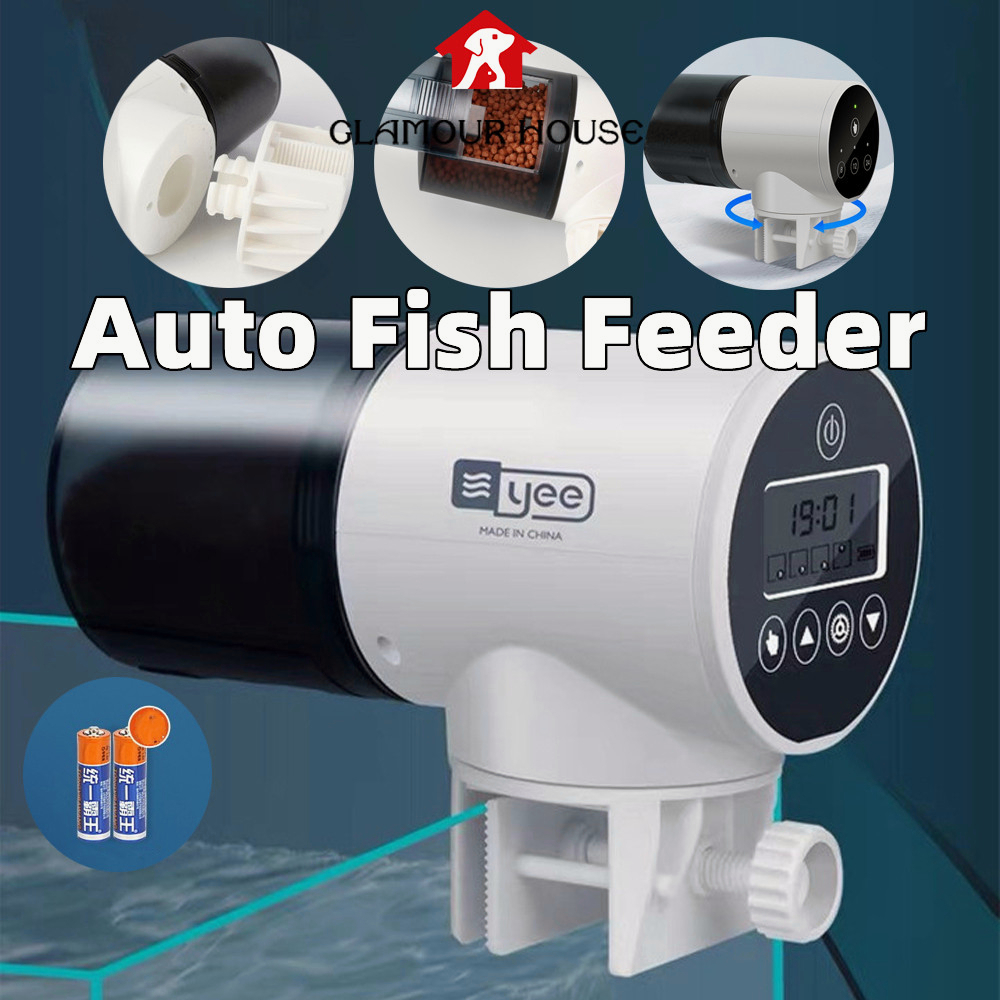 [SG] Auto Fish Feeder Automatic Fish Feeding Bowl with Timer Digital