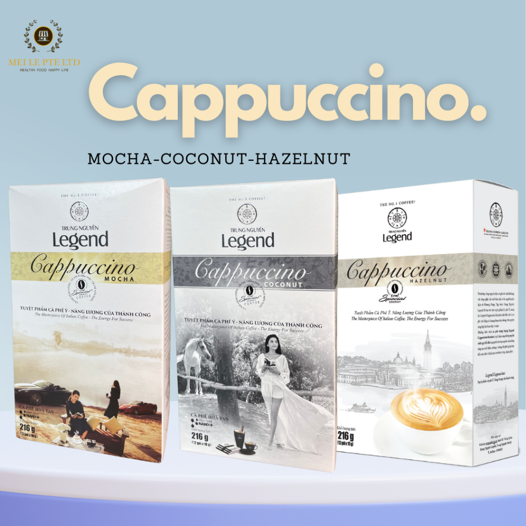 SG STOCK] Trung Nguyen Legend Cappuccino (Coconut/Hazelnut/Mocha