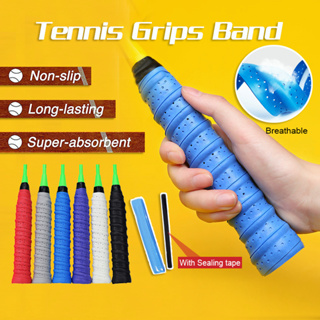 Racket Grip Tape, 5pcs Absorbent Badminton Racket Grip Non-slip Handle  Grips Tape