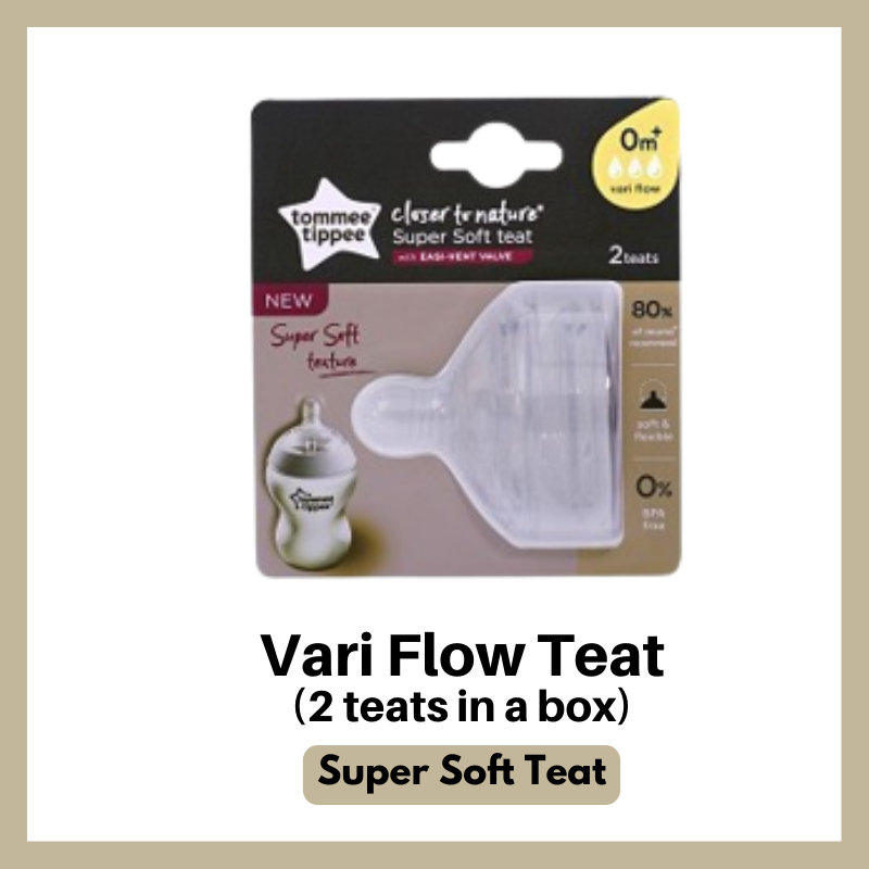 Tommee Tippee Closer To Nature Teats Fast Medium Slow VariFlow