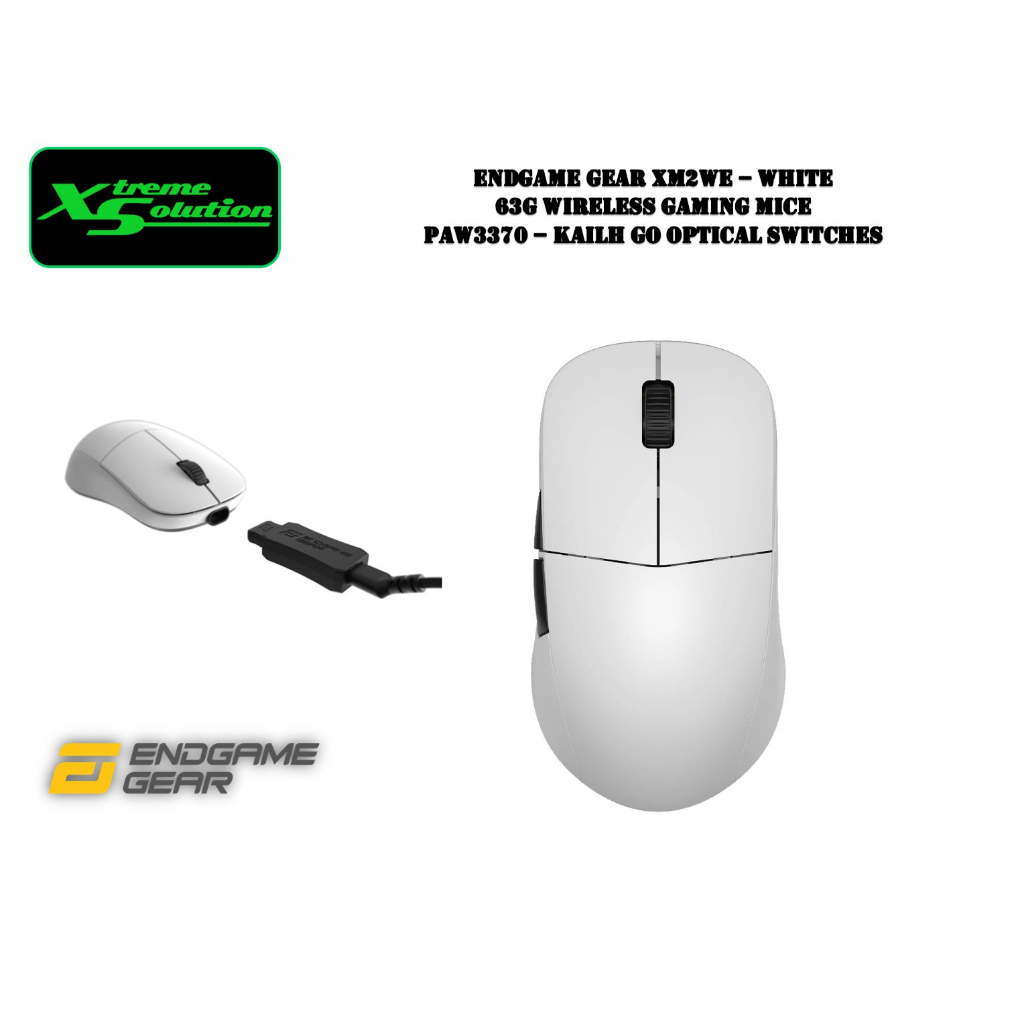 Endgame Gear XM2WE 63g Wireless Gaming Mice PAW3370 Sensor Kailh