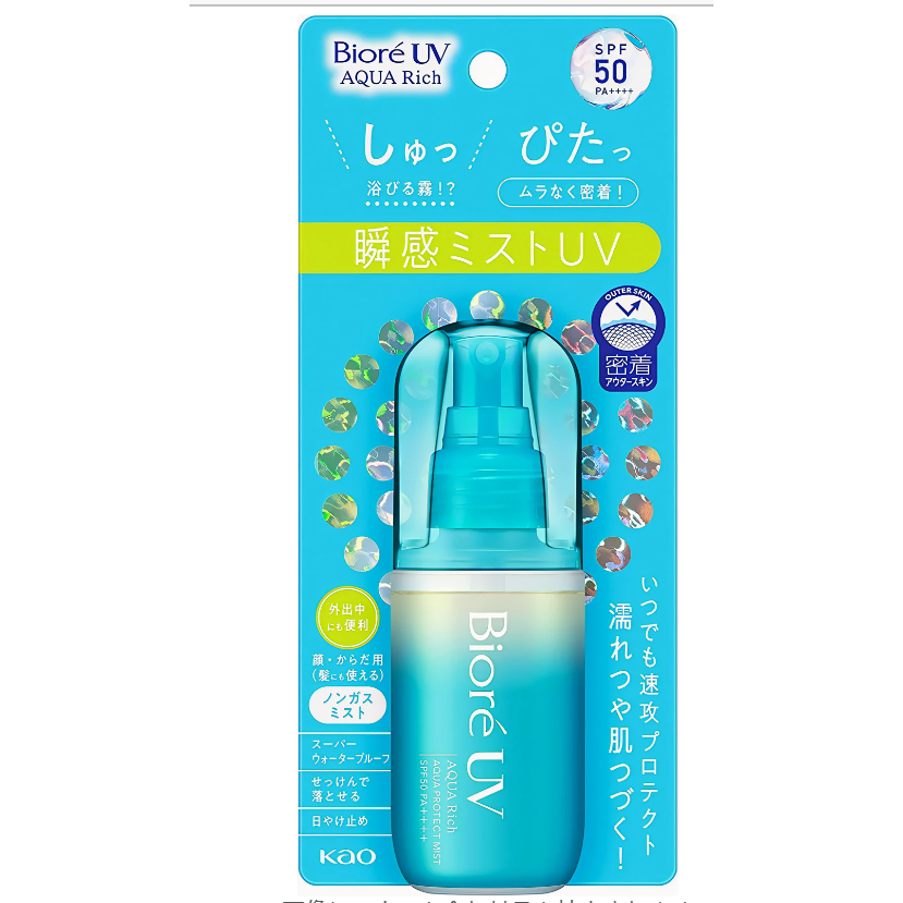 Biore UV Aqua Rich Aqua Protect Mist UV Cut Sunscreen 60ml | Shopee ...