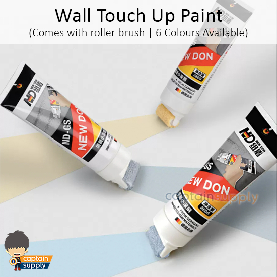 New Don DIY Wall Touch Up Paint with Roller Brush Shopee Singapore